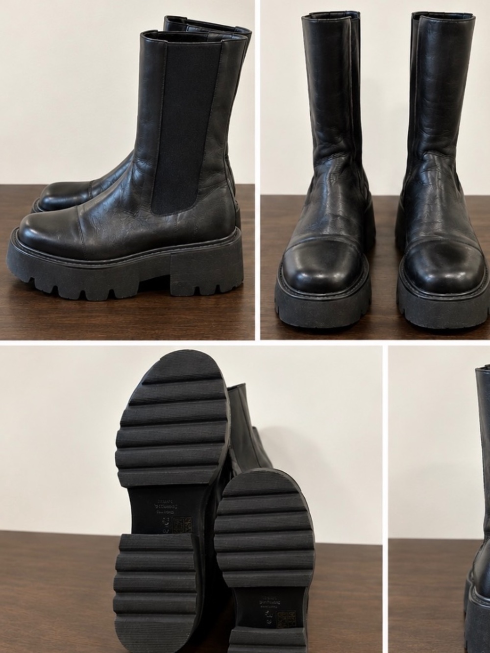 Stuart Weitzman Presley platform boots (WORN 1 TIME ONLY)